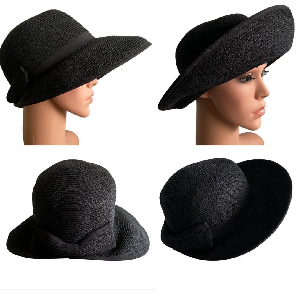 Charlie Paige Bow Paper Blend Black Chic Cap 22"​​​​​